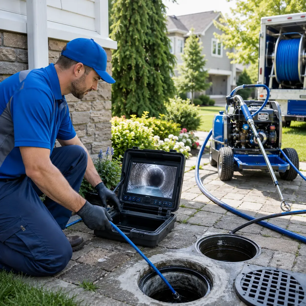 Outdoor drain cleaning professionals serving Walton, WV